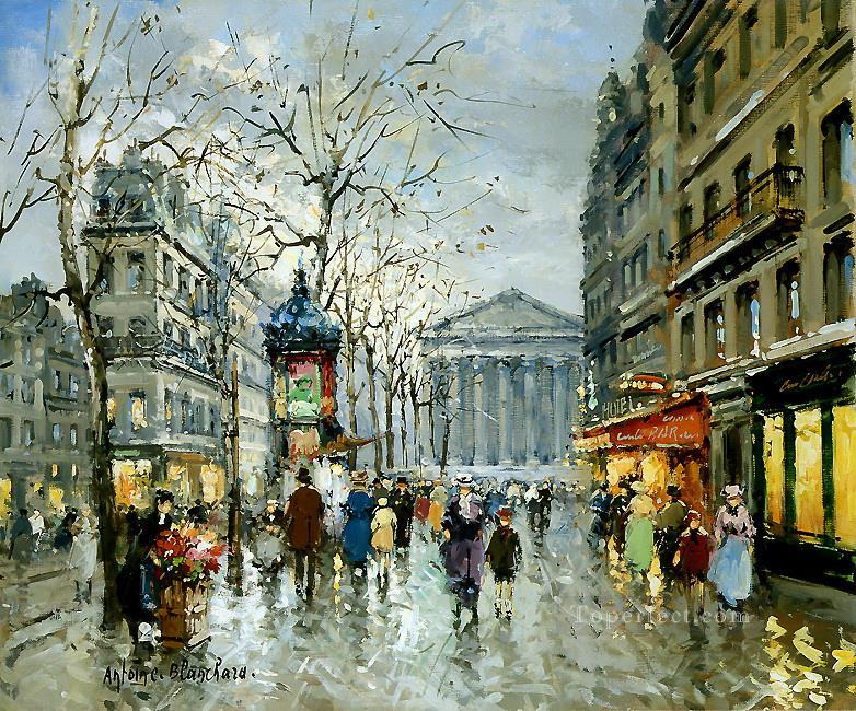 AB rue tronchet la madeleine Parisian Oil Paintings